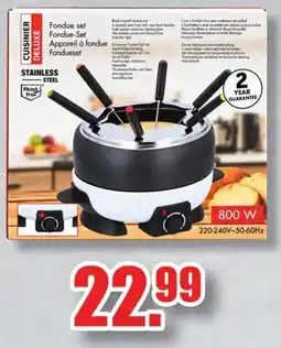 Ter Huurne Holland Markt Cuisinier Deluxe Fondue set aanbieding