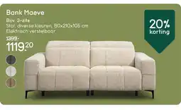 Leen Bakker Bekijk Bank Maeve 20% korting aanbieding