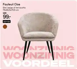 Leen Bakker Bekijk Fauteuil Cloe van 139,- voor 99,- aanbieding