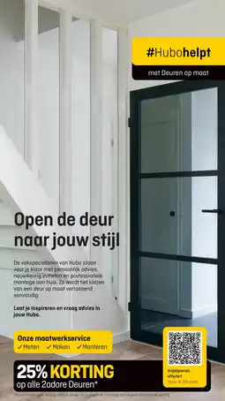 Hubo op alle 2adore Deuren aanbieding