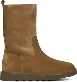 Wehkamp Shabbies Amsterdam Boots Palissa Mia High Zip Bruin aanbieding