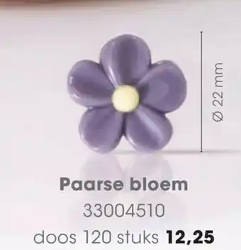 HANOS Paarse bloem aanbieding