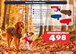 Huisdier Voordeelshop Diverse Hondenjasjes aanbieding