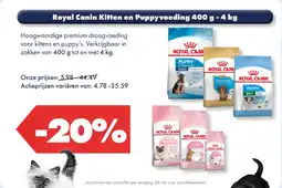 Huisdier Voordeelshop Royal Canin Kitten en Puppy voeding 400 g - 4 kg aanbieding