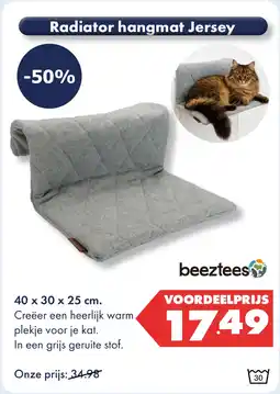 Huisdier Voordeelshop Radiator hangmat Jersey aanbieding