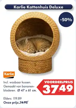 Huisdier Voordeelshop Karlie Kattenhuis Deluxe aanbieding
