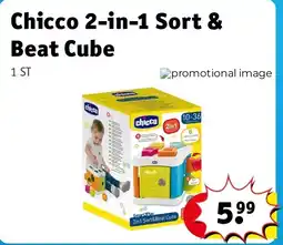 Kruidvat Chicco 2-in-1 Sort & Beat Cube aanbieding