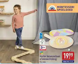 ALDI Toy Lino Houten Balanceerbaan of Evenwichtsbrug aanbieding
