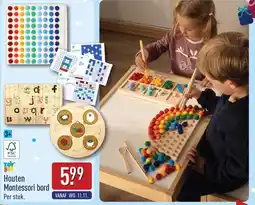 ALDI Toy Lino Houten Montessori Bord aanbieding