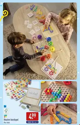 ALDI Toy Lino Houten Bordspel aanbieding