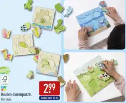 ALDI Toy Lino Houten dierenpuzzel aanbieding