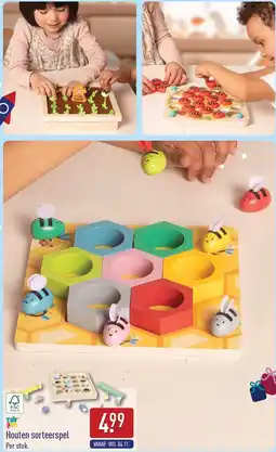 ALDI Toy Lino Houten Sorteerspel aanbieding