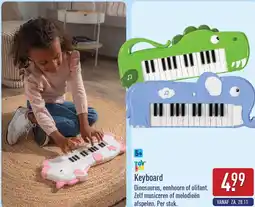 ALDI Keyboard Dinosaurus, eenhoorn of olifant aanbieding