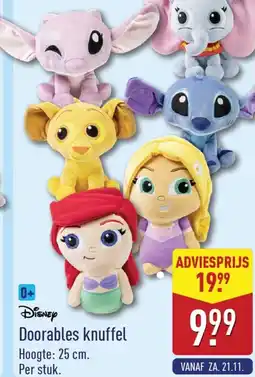 ALDI Disney Doorables knuffel aanbieding
