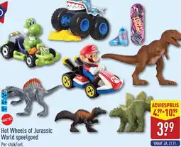 ALDI Hot Wheels of Jurassic World speelgoed aanbieding