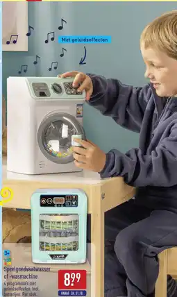 ALDI Speelgoedvaatwasser of -wasmachine aanbieding