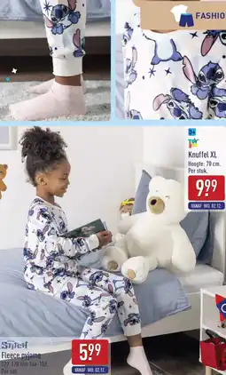 ALDI Stitch Fleece pyjama aanbieding