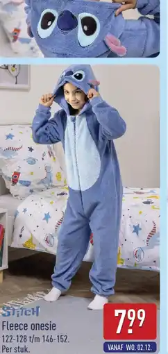 ALDI Stitch Fleece onesie aanbieding