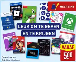 ALDI Cadeaukaarten aanbieding