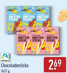 ALDI Chocoladesticks aanbieding