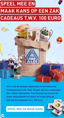 ALDI Zak cadeaus aanbieding