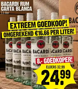 Super Dirck 3 Bacardi Rum Carta Blanca aanbieding