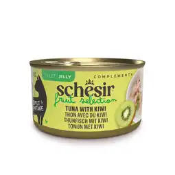 Zooplus 24x75g Schesir Cat Fruit Selection tonijn en kiwi in gelei natvoer voor katten aanbieding