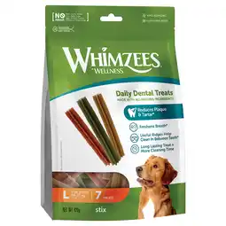 Zooplus Whimzees by Wellness Stix voor honden - Maat L: voor grote honden (18 - 27 kg, 7 Stuks) aanbieding