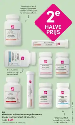 DA DA Vitaminen, Mineralen en Supplementen aanbieding