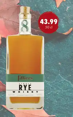 uw topSlijter filliers single rye whisky aanbieding