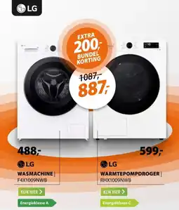 Expert LG Wasmachine en Warmtepompdroger aanbieding