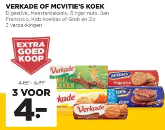 Jumbo Verkade of mcvitie's koek aanbieding