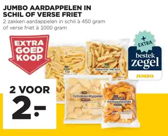 Jumbo Jumbo aardappelen in schil of verse friet aanbieding