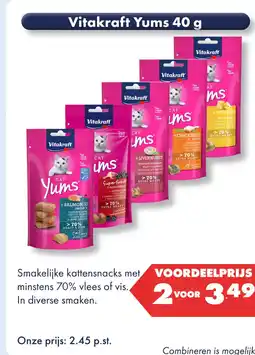 Huisdier Voordeelshop Vitakraft yums aanbieding