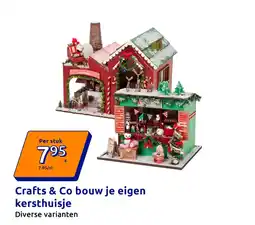 Action Crafts & Co bouw je eigen kersthuisje aanbieding