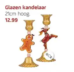 Coppelmans Glazen kandelaar aanbieding