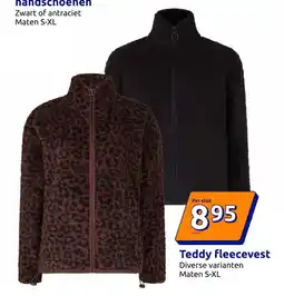 Action Teddy fleecevest aanbieding