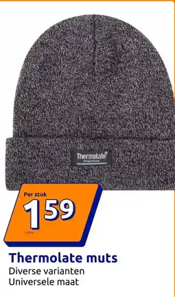 Action Thermolate muts aanbieding