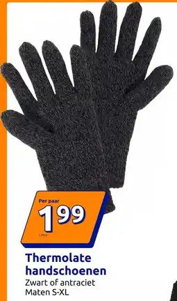 Action Thermolate handschoenen aanbieding