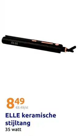 Action ELLE keramische stijltang aanbieding