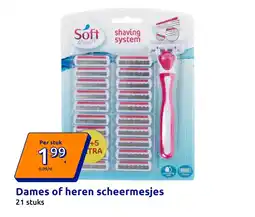 Action Dames of heren scheermesjes aanbieding