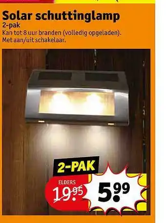 Kruidvat Solar schuttinglamp aanbieding