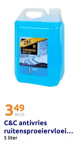 Action C&C antivries ruitensproeiervloeistof -10°C aanbieding