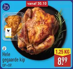 ALDI Hele gegaarde kip aanbieding