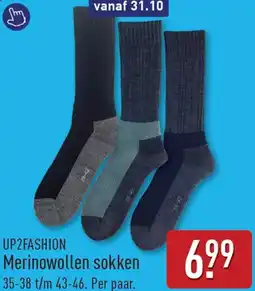 ALDI Up2fashion merinowollen sokken aanbieding
