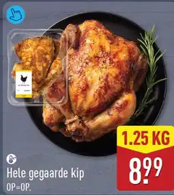 ALDI Hele gegaarde kip aanbieding