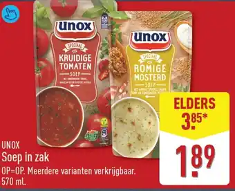 Unox Soep in zak