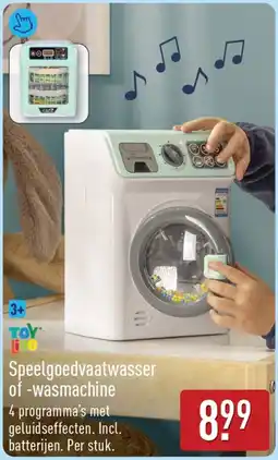 ALDI Toyino Speelgoedvaatwasser of -wasmachine aanbieding