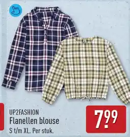 ALDI UP2FASHION Flanellen blouse aanbieding