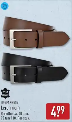 ALDI UP2FASHION Leren riem aanbieding